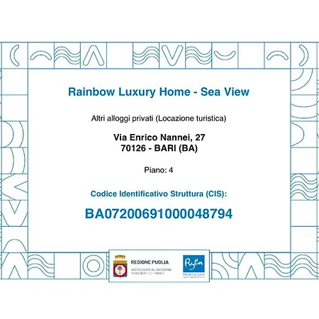 Апартаменты Rainbow Luxury Бари
